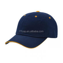 Custom cotton blank 6 panel baseball cap hats custom